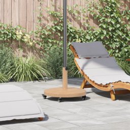 vidaXL Parasolvoet Licht Hout 48 x 48 x 32 cm