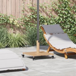 vidaXL Parasolvoet 26.75 kg Licht Hout Vierkant Verstelbaar