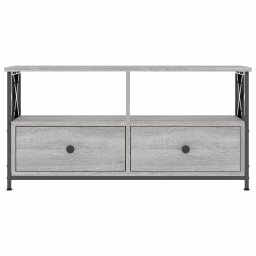 vidaXL Tv-meubel 90x33x45 cm bewerkt hout grijs sonoma eikenkleurig