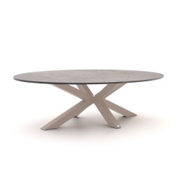 + 15% kassakorting | Bellagio Induno Ellips low dining tuintafel 240x120cm - Laagste prijsgarantie!