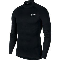 Nike - Maat L - Pro 5 Longsleeve Sportshirt Mannen - zwart/wit