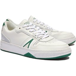 Lacoste L001 - maat 43 - Mannen Sneakers - Wit/Groen