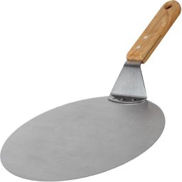 Pizzaschep RVS Ø 30 - BBQ of oven - Houten handvat - Lengte: 48 cm