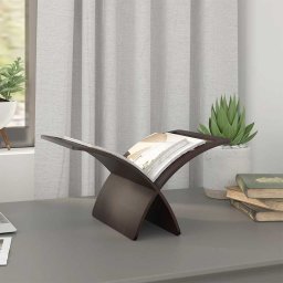 vidaXL Tijdschriftenrek vloermodel hout bruin