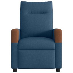 vidaXL Massagestoel verstelbaar stof blauw