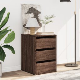 vidaXL Ladekast 40x41x58 cm bewerkt hout bruin eikenkleurig