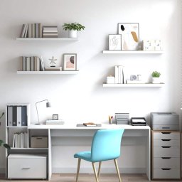 vidaXL Wandschappen zwevend 4 st 90x23,5x3,8 cm MDF eikenkleurig wit