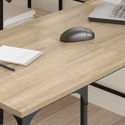 vidaXL Bureau 139x139x75 cm bewerkt hout sonoma eikenkleurig