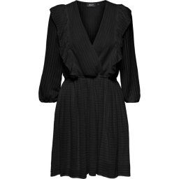 ONLY - Maat L - ONLLONDON 3/4 RUFFLE DRESS NOOS WVN Dames Jurk