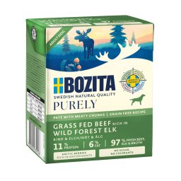 Voordeelpakket: 24x370g Bozita Purely Paté Moose nat hondenvoer