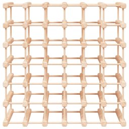vidaXL Wijnrek voor 42 flessen 68,5x23x68,5 cm massief grenenhout
