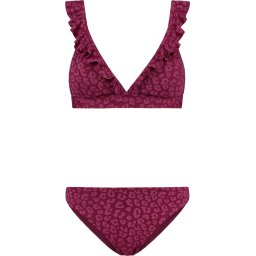 SHIWI - Maat 36 - Bobby JAVA LEOPARD STRUCTURE Dames Bikini Paars