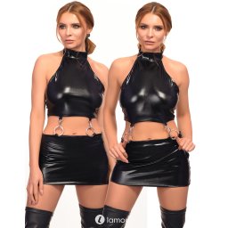 * 7-HEAVEN 2-delige Wetlook set, SH-D164