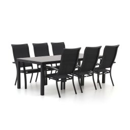 + 15% kassakorting | Bellagio Lugo/Fidenza 220cm dining tuinset 7-delig stapelbaar - Laagste prijsgarantie!