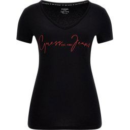 Guess - Maat XS VN Amilie Tee Dames T-Shirt - Zwart
