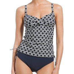 Pastunette Beach Maat 44 - Blue Pattern - Tankiniset - Blauw/Wit