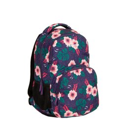 New Rebels ® BTS 2 schooltas met laptopvak Flower print