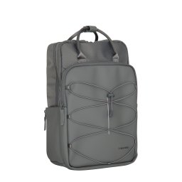 Trondheim Rugzak - Laptop Rugtas 15,6 inch - Schooltas & Werktas - Waterafstotend - 18L - Nylon/PU Antraciet