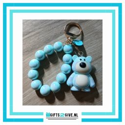 Sleutelhanger/ Tas Bedel Beer Blauw