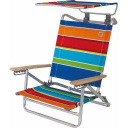 Eurotrail-Strandstoel-Mediterranee-2-in-1-kleurstrepen
