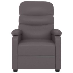 vidaXL Massagestoel kunstleer grijs