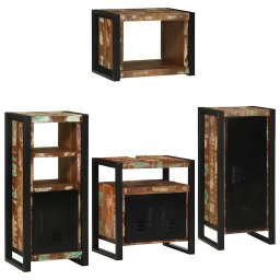 vidaXL Badkamermeubelset 4 st Multikleur 55 x 35 x 60 cm