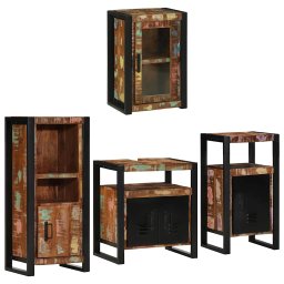 vidaXL Badkamermeubelset 4 st Multikleur 55 x 35 x 60 cm