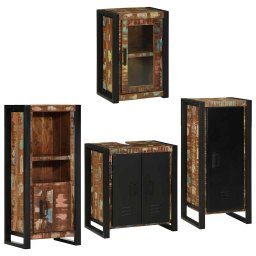 vidaXL Badkamermeubelset 4 st Multikleur 55 x 35 x 60 cm