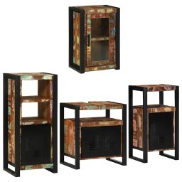 vidaXL Badkamermeubelset 4 st Multikleur 55 x 35 x 60 cm