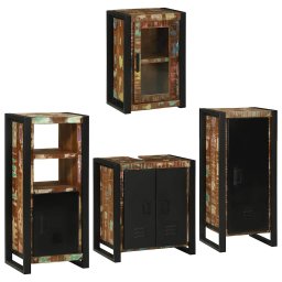 vidaXL Badkamermeubelset 4 st Multikleur 55 x 35 x 60 cm