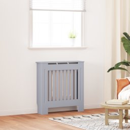 vidaXL Radiatorafdekking Grijs 78 x 19 x 81,5cm Bewerkt hout