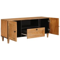 vidaXL TV Eenheden met lade Licht Bruin 105 x 33 x 46 cm Bewerkt hout