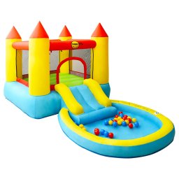 Happy Hop Springkussen met glijbaan 200x365x190 cm PVC