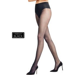 FALKE - maat S Shaping Top met vormgevend effect materiaal transparant 20 DEN panty dames zwart