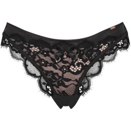 Hunkemöller - maat L Dames Lingerie Brazilian Heather - Zwart