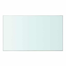 vidaXL Wandschap transparant 50x30 cm glas