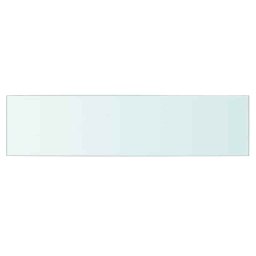 vidaXL Wandschap transparant 60x15 cm glas