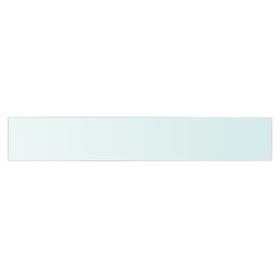 vidaXL Wandschap transparant 90x15 cm glas