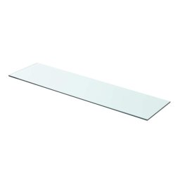 vidaXL Schappen 2 st 80x20 cm glas transparant