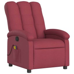 vidaXL Massagestoel in wijnrode stof