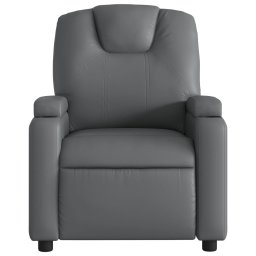 vidaXL Massagestoel van grijs kunstleer