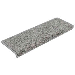 vidaXL Trapmatten 20 stuks 65x21x4 cm Grijs Rechthoekige Rand