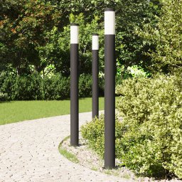 vidaXL Bolderverlichting 3 stuks 110 cm RVS IP44