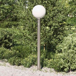 vidaXL Bolderverlichting met sensor 120 cm roestvrij staal IP44