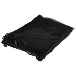 vidaXL Muggennet voor het prieel Rechthoekig 220 mesh Zwart Polyester