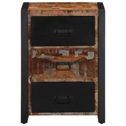 vidaXL Ladekast Multicolor 50x35x70 cm Massief Hout Hergebruikt