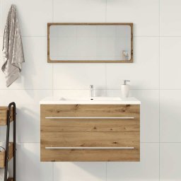 vidaXL Badkamer wastafelkast Artisan Oak 80x38,5x48 cm Engineered Wood