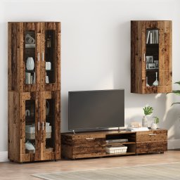 vidaXL Houten Kast Oudhout Bewerkt hout