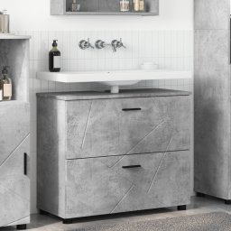 vidaXL Badkamer Kast Beton Grijs 76,5 x 35 x 64 cm