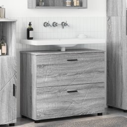vidaXL Badkamer Kast Grijs Sonoma 76,5 x 35 x 64 cm
